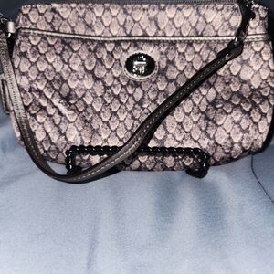 Coach Textured Crossbody Bag in Black and Gray